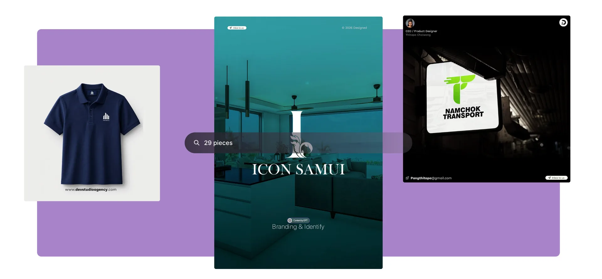 Dev Studio — galerie de réalisations